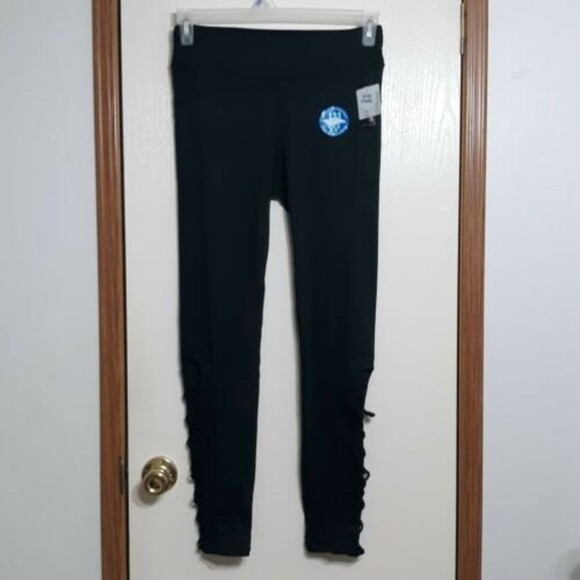 Zone Pro Womens Sz Small Black Activewear Leggings Moisture Wicking - Picture 1 of 12